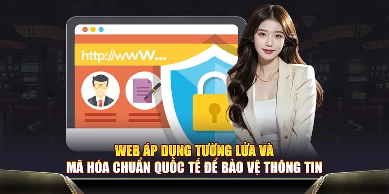 Web áp dụng tường lửa và mã hóa chuẩn quốc tế để bảo vệ thông tin